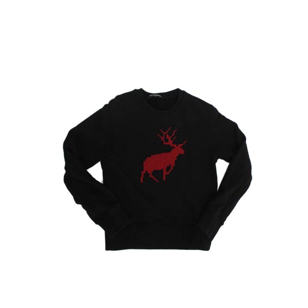 Dsquared2 Childrens Boys Long Sleeves Sweatshirt Black Cotton Size 8